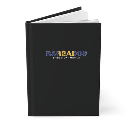 Barbados Bridgetown Mission Flag Title Black Hardcover Journal Matte - Latter-Day Saint LDS Missionary Gift - Book of Mormon