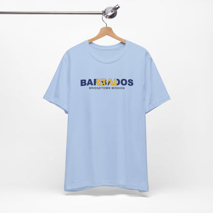 Barbados Bridgetown Mission Flag Title T-shirt - Latter-Day Saint LDS Missionary Gift - Book of Mormon