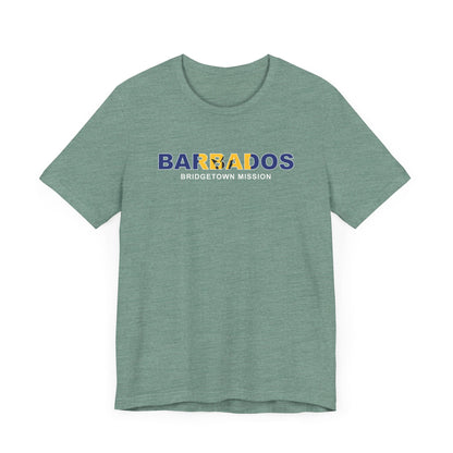 Barbados Bridgetown Mission Flag Title T-shirt - Latter-Day Saint LDS Missionary Gift - Book of Mormon