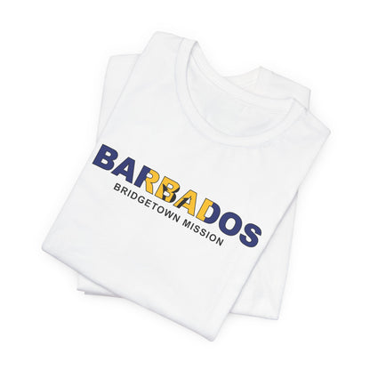 Barbados Bridgetown Mission Flag Title T-shirt - Latter-Day Saint LDS Missionary Gift - Book of Mormon