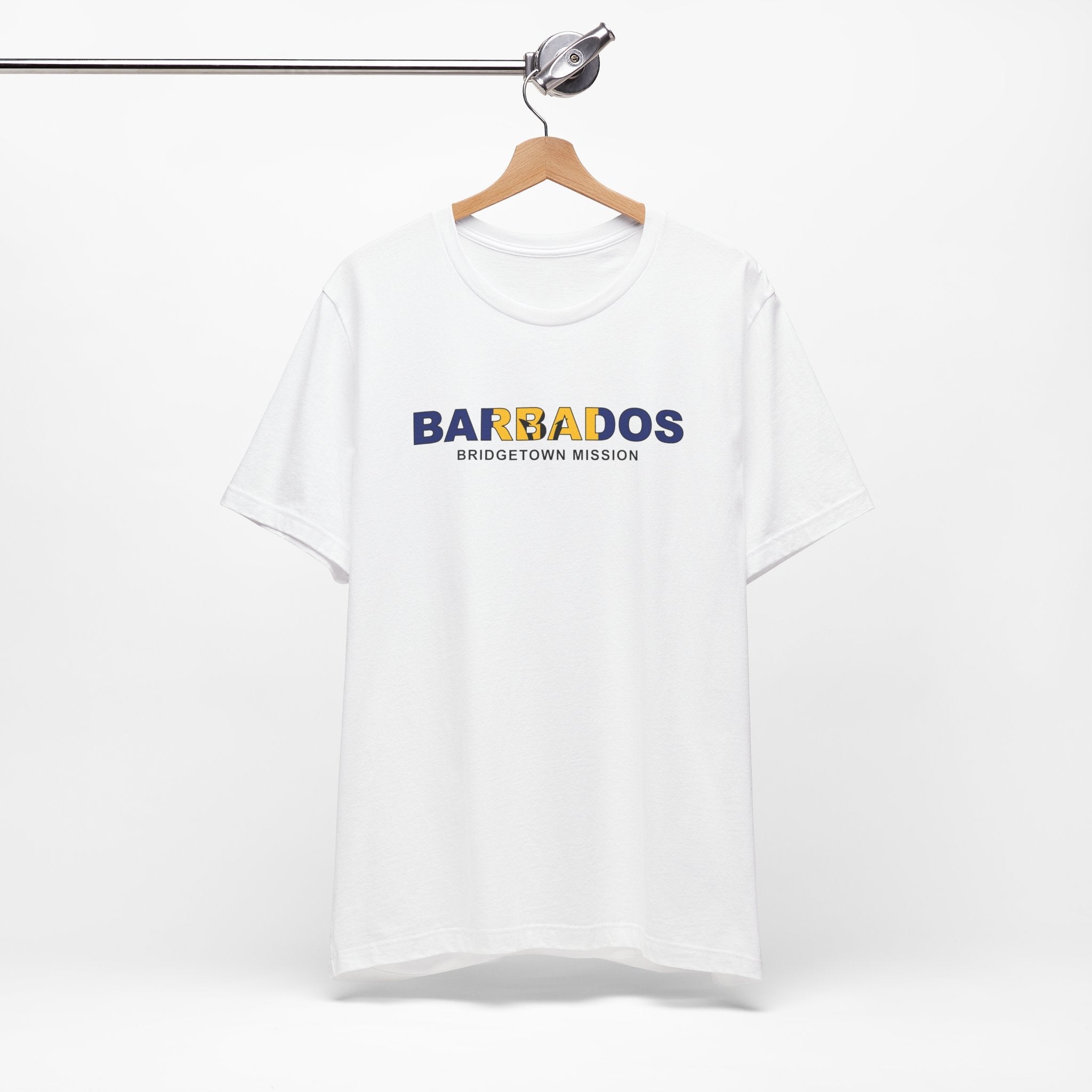 Barbados Bridgetown Mission Flag Title T-shirt - Latter-Day Saint LDS Missionary Gift - Book of Mormon