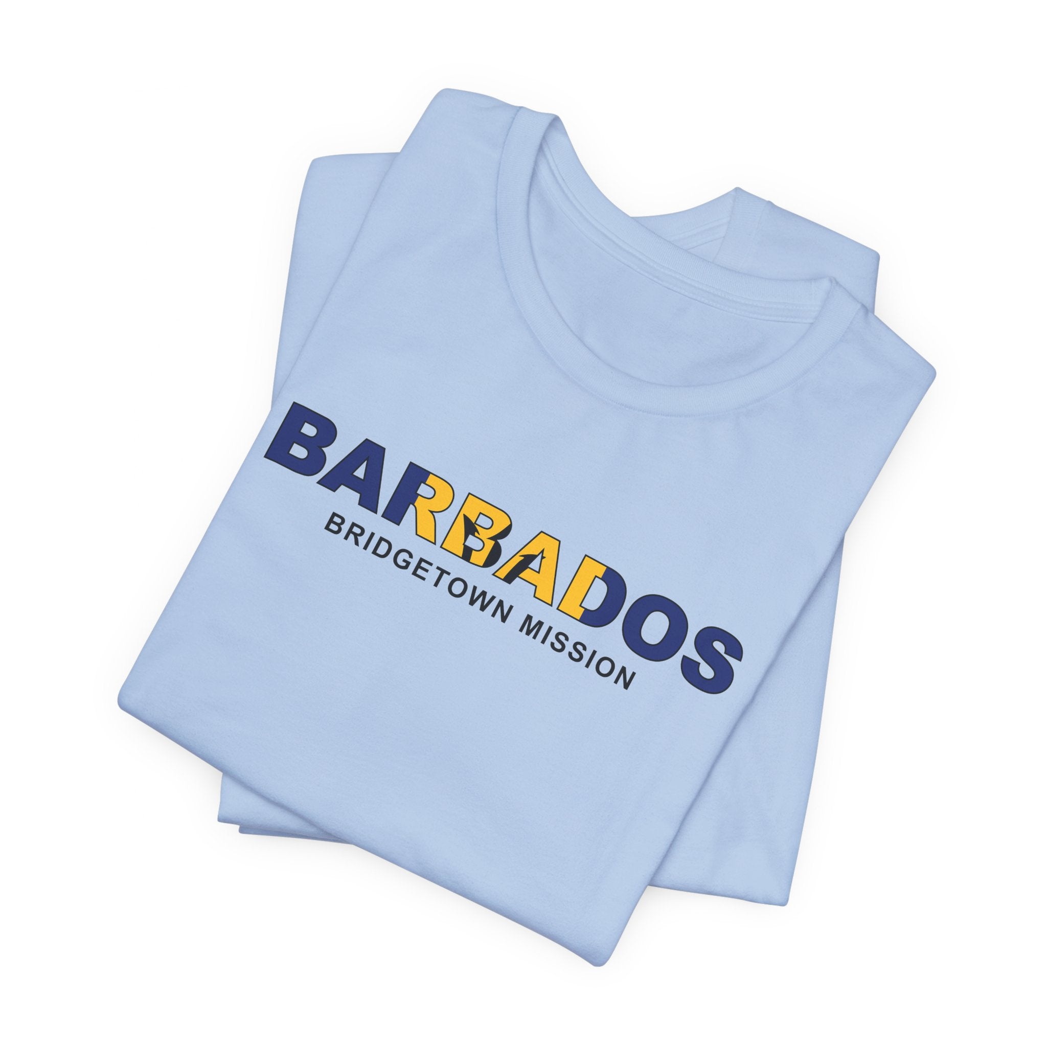 Barbados Bridgetown Mission Flag Title T-shirt - Latter-Day Saint LDS Missionary Gift - Book of Mormon