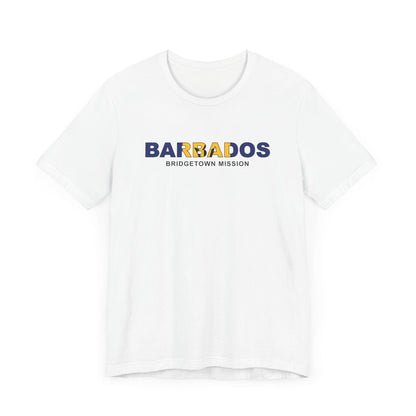 Barbados Bridgetown Mission Flag Title T-shirt - Latter-Day Saint LDS Missionary Gift - Book of Mormon