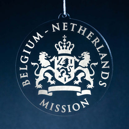 Belgium - Netherlands Mission (Leiden) Christmas Ornament - Latter-Day Saint LDS Missionary Gift - Book of Mormon