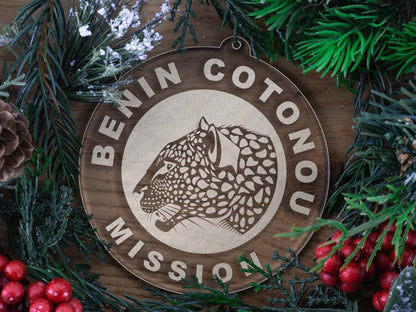 Benin Cotonou Mission Christmas Ornament - Latter-Day Saint LDS Missionary Gift - Book of Mormon