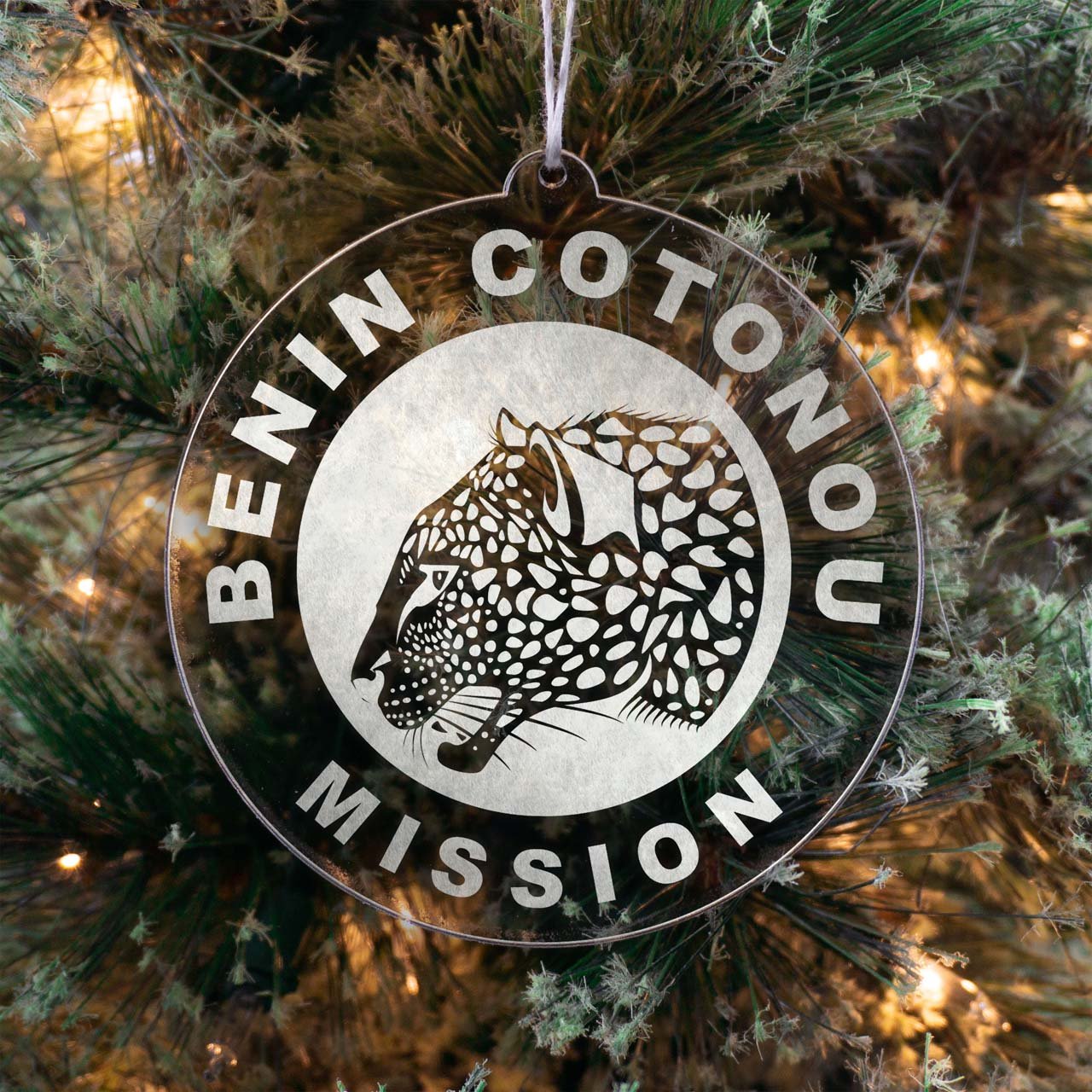 Benin Cotonou Mission Christmas Ornament - Latter-Day Saint LDS Missionary Gift - Book of Mormon