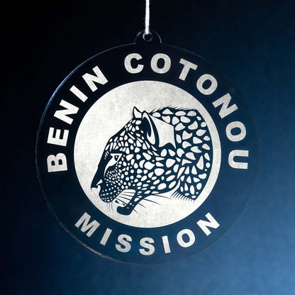 Benin Cotonou Mission Christmas Ornament - Latter-Day Saint LDS Missionary Gift - Book of Mormon