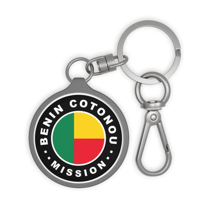 Benin Cotonou Mission Circle Flag Key Tag - Latter-Day Saint LDS Missionary Gift - Book of Mormon