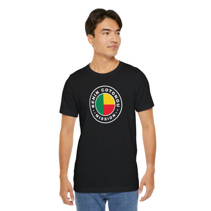 Benin Cotonou Mission Flag Logo (Black Border) T-shirt - Latter-Day Saint LDS Missionary Gift - Book of Mormon