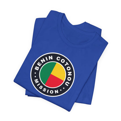 Benin Cotonou Mission Flag Logo (Black Border) T-shirt - Latter-Day Saint LDS Missionary Gift - Book of Mormon