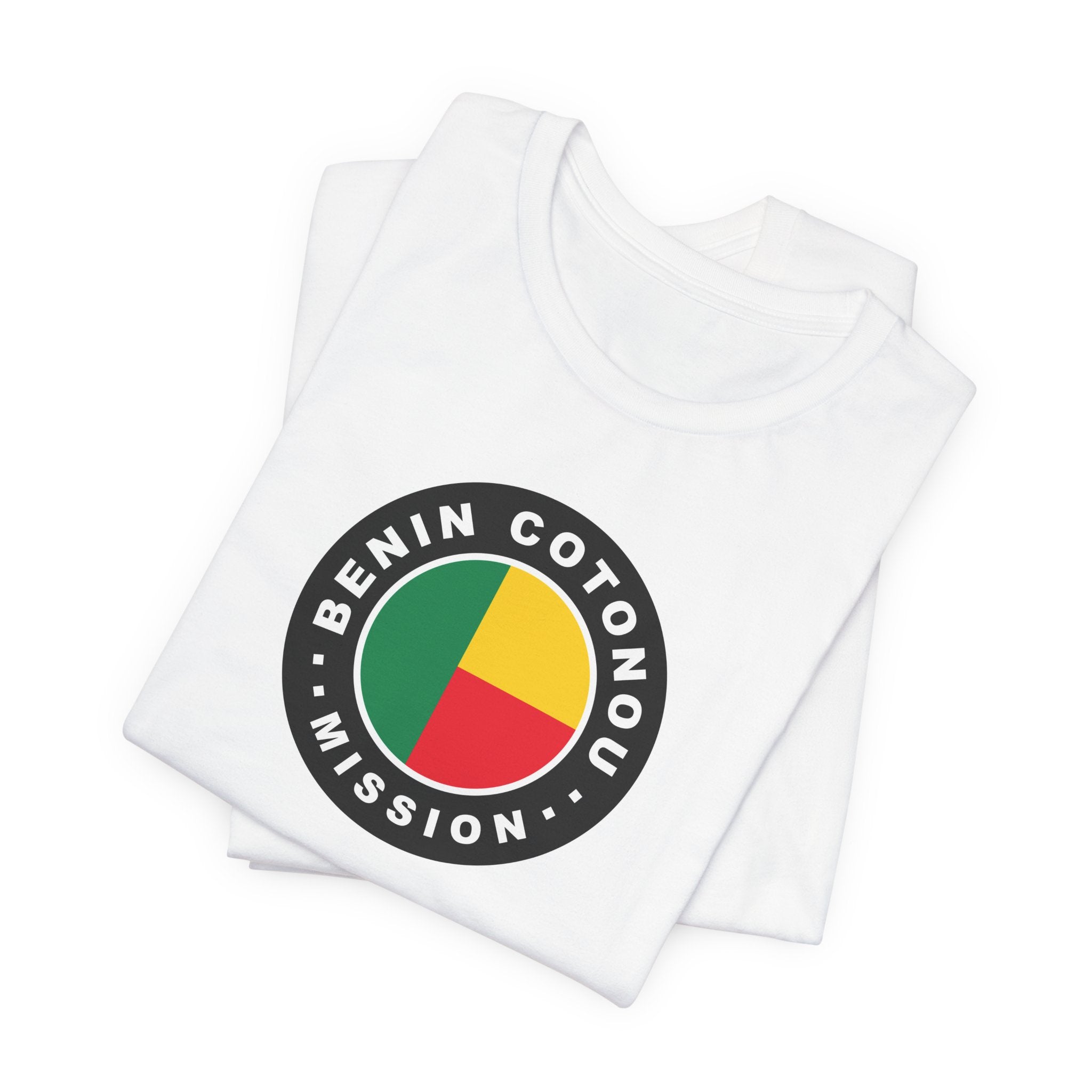 Benin Cotonou Mission Flag Logo (Black Border) T-shirt - Latter-Day Saint LDS Missionary Gift - Book of Mormon