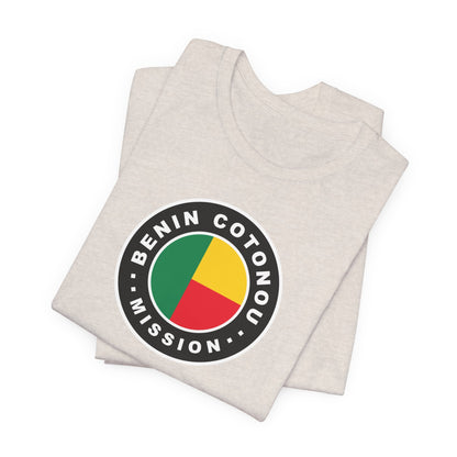 Benin Cotonou Mission Flag Logo (Black Border) T-shirt - Latter-Day Saint LDS Missionary Gift - Book of Mormon