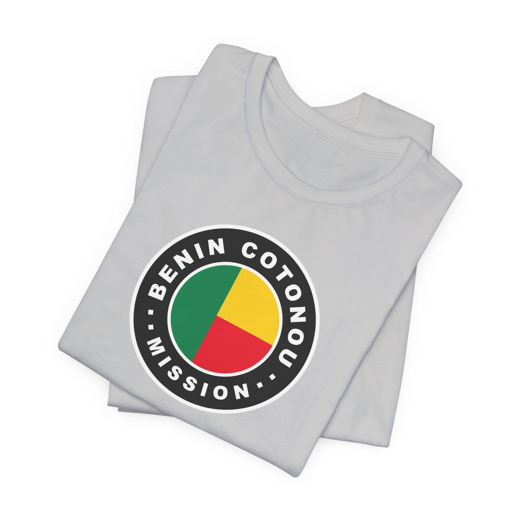 Benin Cotonou Mission Flag Logo (Black Border) T-shirt - Latter-Day Saint LDS Missionary Gift - Book of Mormon