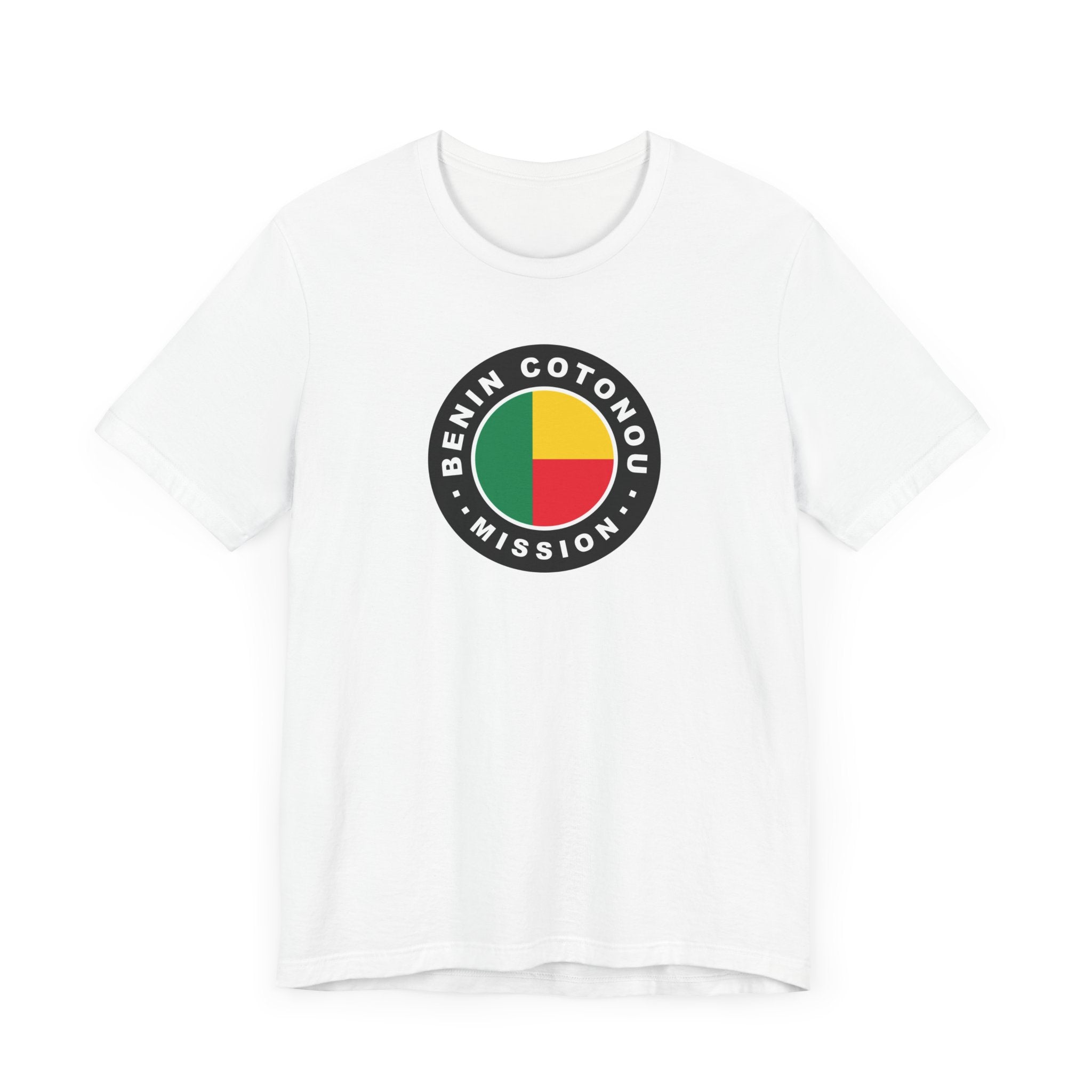 Benin Cotonou Mission Flag Logo (Black Border) T-shirt - Latter-Day Saint LDS Missionary Gift - Book of Mormon