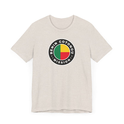 Benin Cotonou Mission Flag Logo (Black Border) T-shirt - Latter-Day Saint LDS Missionary Gift - Book of Mormon