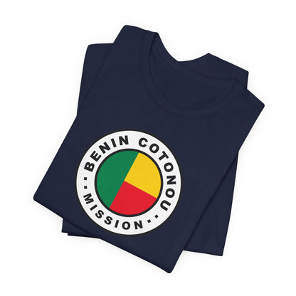 Benin Cotonou Mission Flag Logo (White Border) T-shirt - Latter-Day Saint LDS Missionary Gift - Book of Mormon