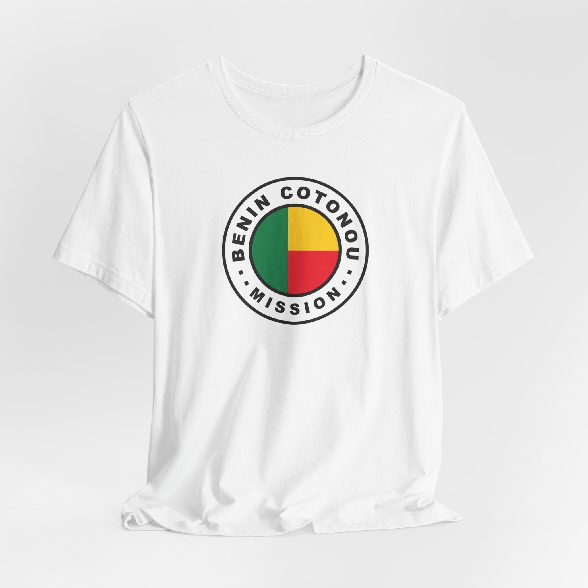 Benin Cotonou Mission Flag Logo (White Border) T-shirt - Latter-Day Saint LDS Missionary Gift - Book of Mormon