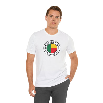 Benin Cotonou Mission Flag Logo (White Border) T-shirt - Latter-Day Saint LDS Missionary Gift - Book of Mormon