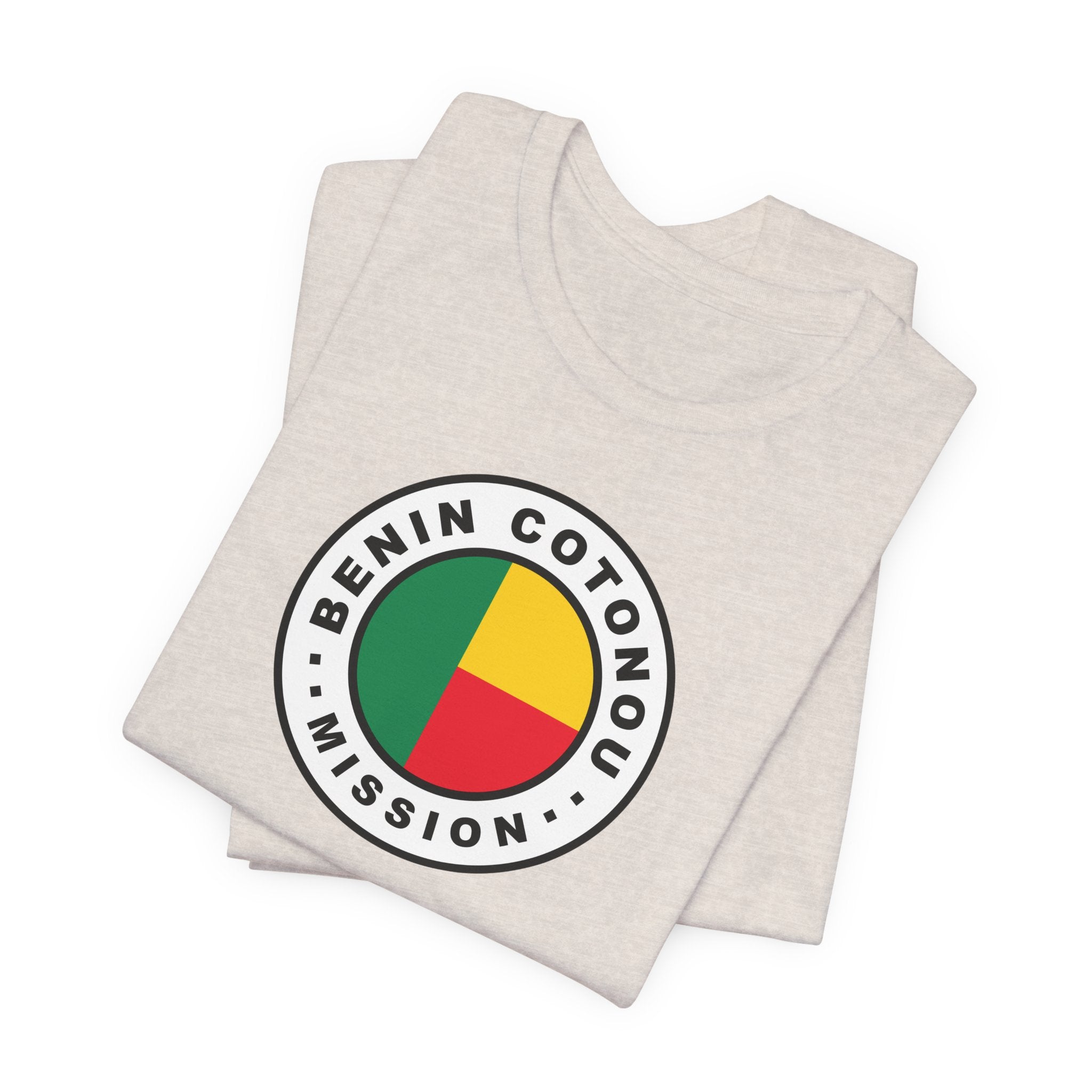 Benin Cotonou Mission Flag Logo (White Border) T-shirt - Latter-Day Saint LDS Missionary Gift - Book of Mormon