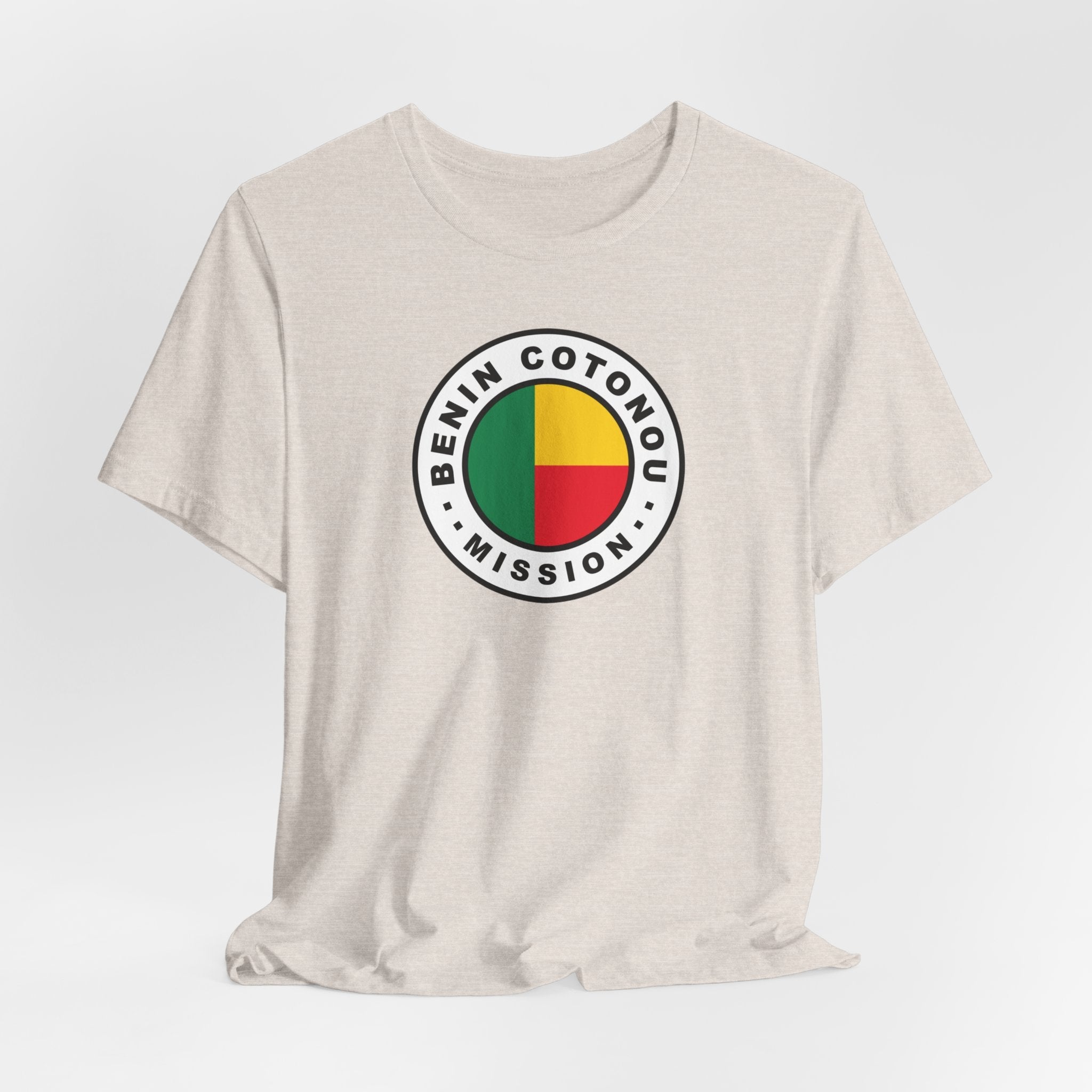 Benin Cotonou Mission Flag Logo (White Border) T-shirt - Latter-Day Saint LDS Missionary Gift - Book of Mormon