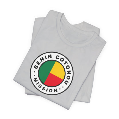 Benin Cotonou Mission Flag Logo (White Border) T-shirt - Latter-Day Saint LDS Missionary Gift - Book of Mormon