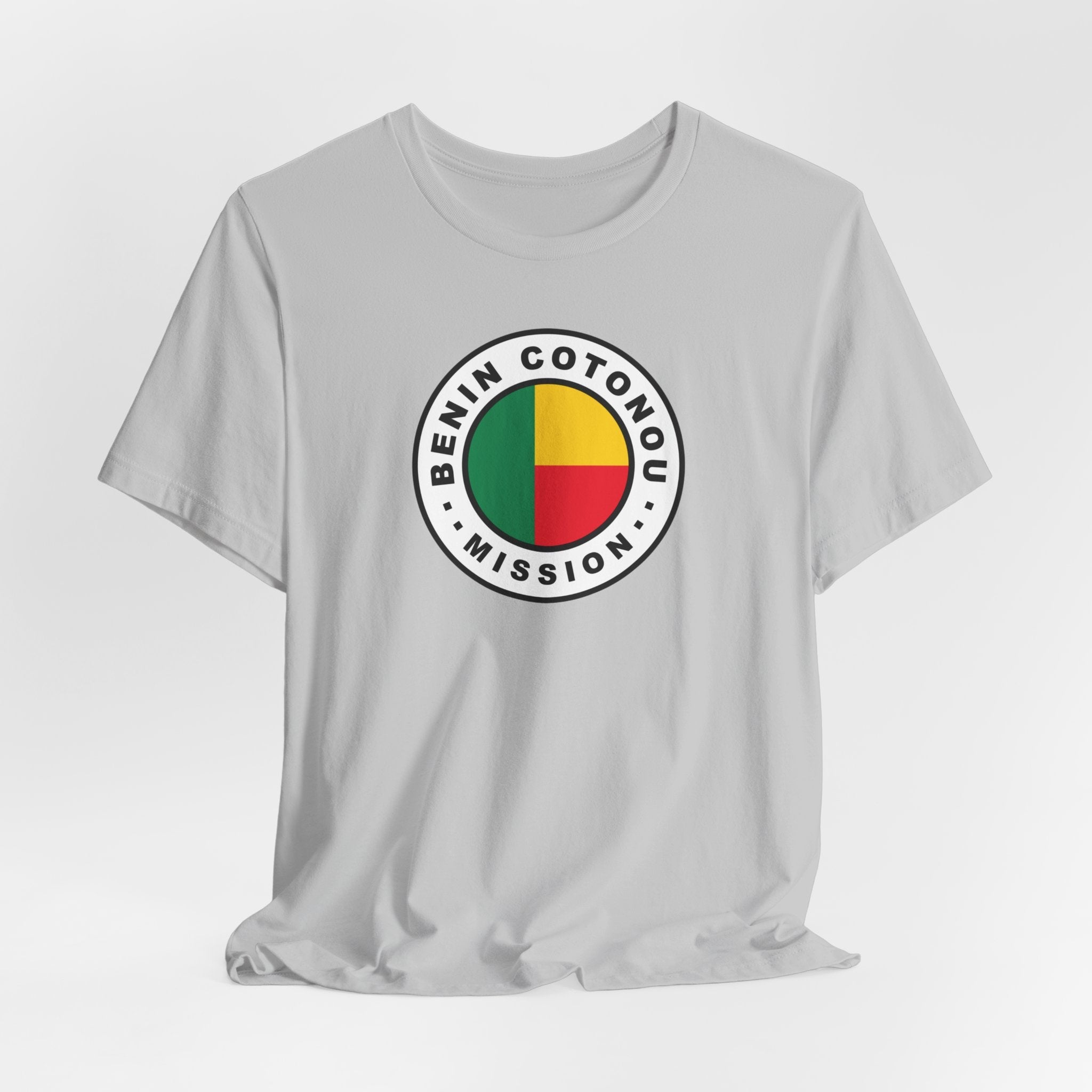 Benin Cotonou Mission Flag Logo (White Border) T-shirt - Latter-Day Saint LDS Missionary Gift - Book of Mormon