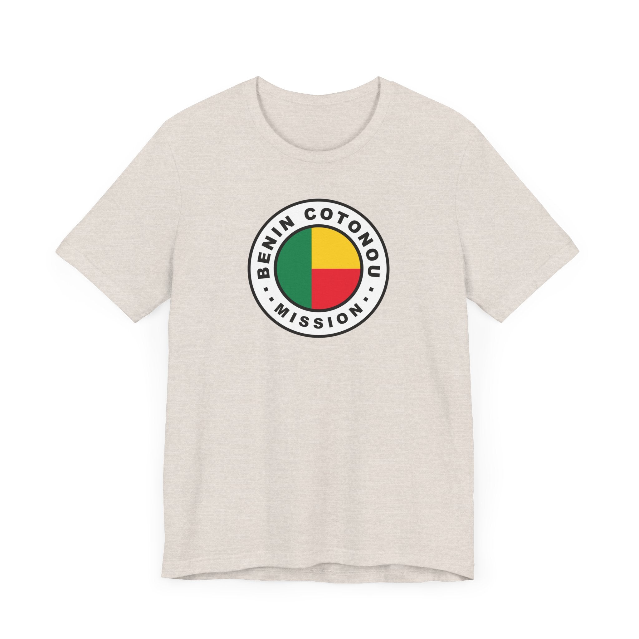 Benin Cotonou Mission Flag Logo (White Border) T-shirt - Latter-Day Saint LDS Missionary Gift - Book of Mormon