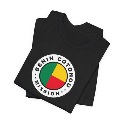 Benin Cotonou Mission Flag Logo (White Border) T-shirt - Latter-Day Saint LDS Missionary Gift - Book of Mormon