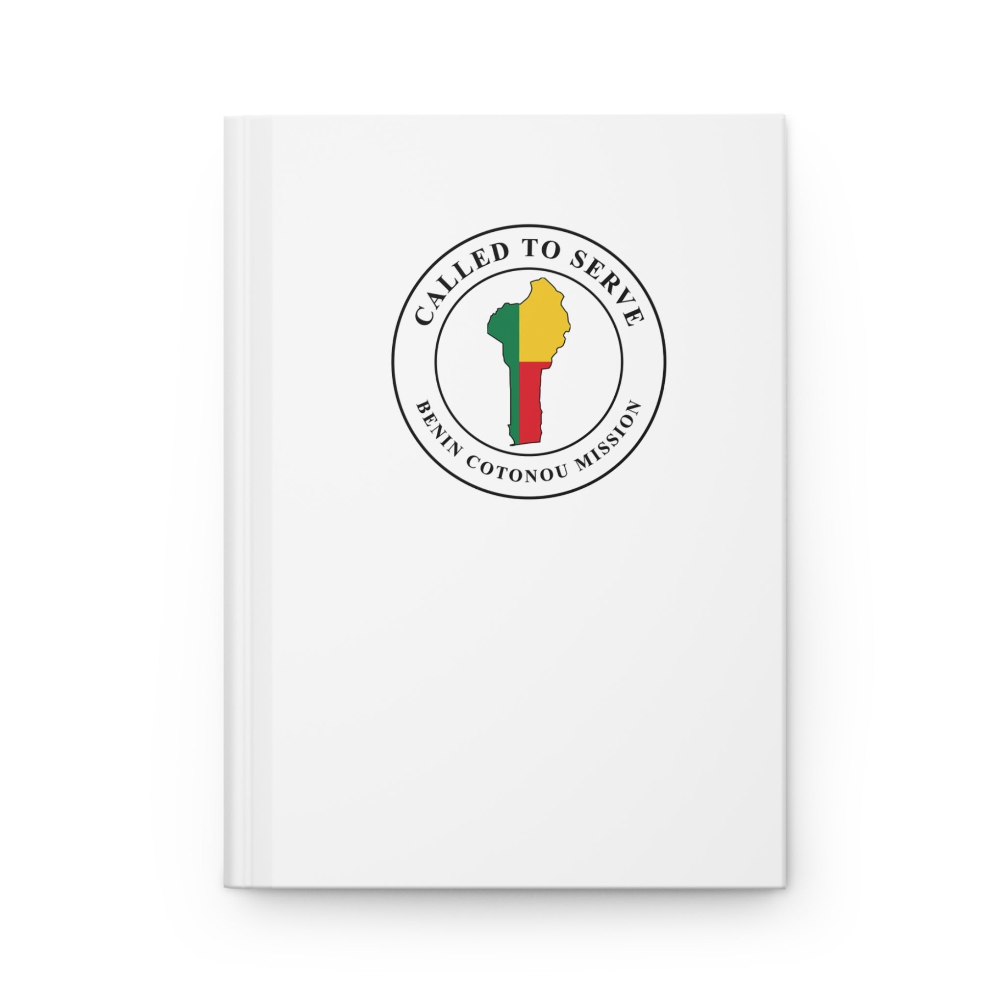 Benin Cotonou Mission Flag Map Called to Serve White Hardcover Journal Matte - Latter-Day Saint LDS Missionary Gift - Book of Mormon