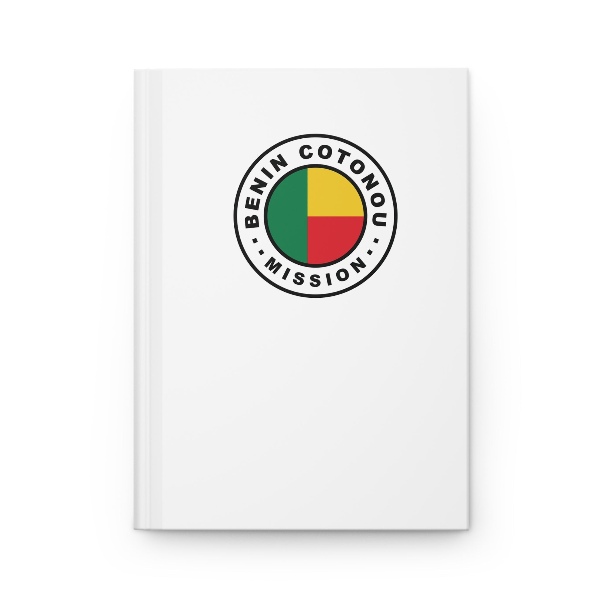 Benin Cotonou Mission Logo Design White Hardcover Journal Matte - Latter-Day Saint LDS Missionary Gift - Book of Mormon