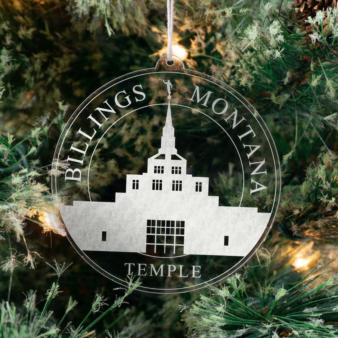 Billings Montana Temple Christmas Ornament - Latter-Day Saint LDS Missionary Gift - Book of Mormon