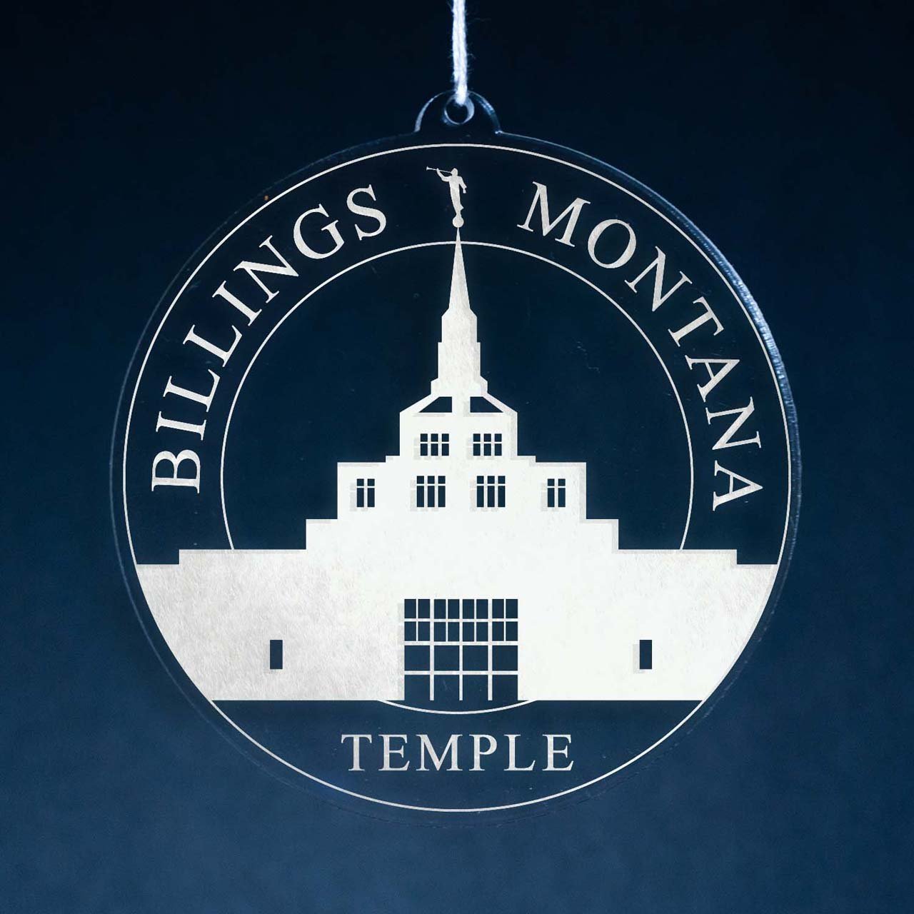 Billings Montana Temple Christmas Ornament - Latter-Day Saint LDS Missionary Gift - Book of Mormon