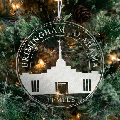 Birmingham Alabama Temple Christmas Ornament - Latter-Day Saint LDS Missionary Gift - Book of Mormon