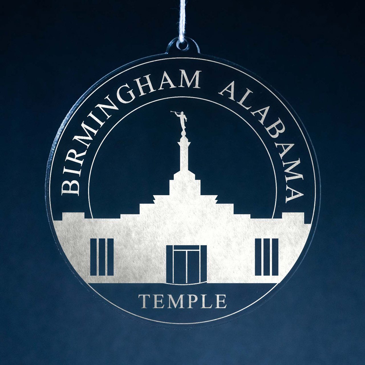 Birmingham Alabama Temple Christmas Ornament - Latter-Day Saint LDS Missionary Gift - Book of Mormon