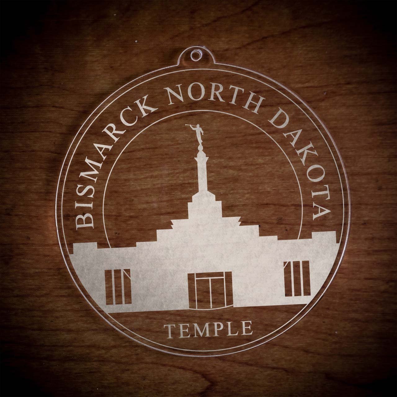 Bismarck North Dakota Temple Christmas Ornament - Latter-Day Saint LDS Missionary Gift - Book of Mormon