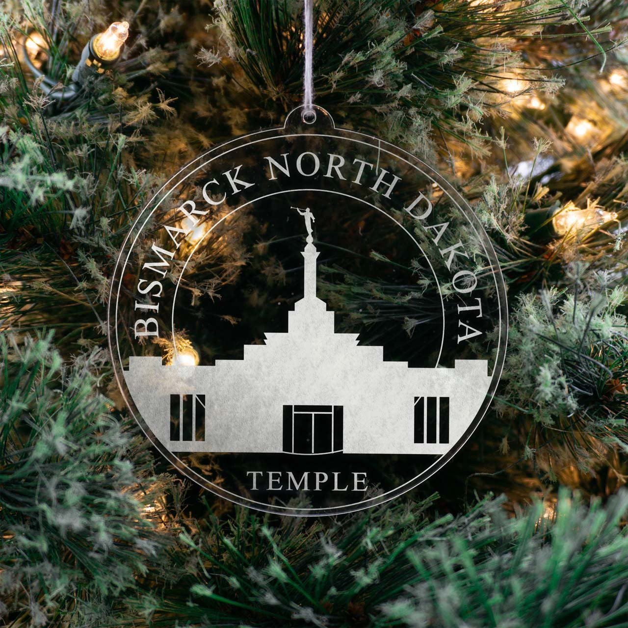 Bismarck North Dakota Temple Christmas Ornament - Latter-Day Saint LDS Missionary Gift - Book of Mormon