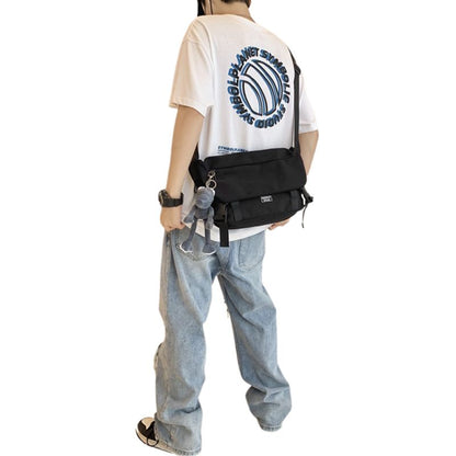 Black Medium Messenger Bag