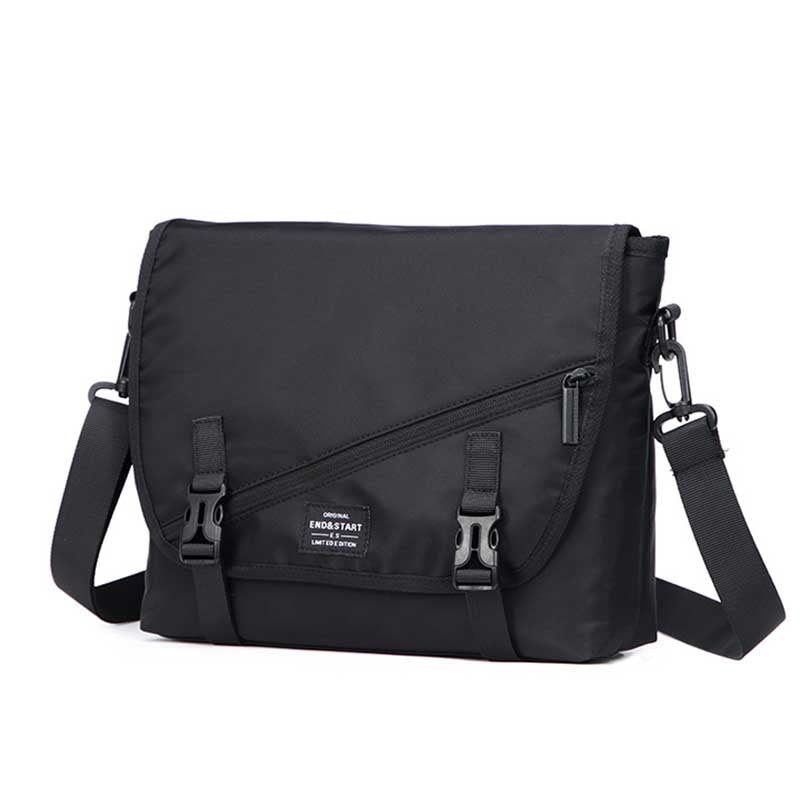 Black Men's Messenger Bag