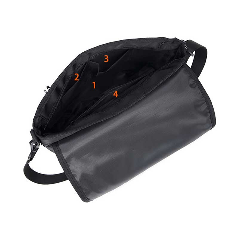 Black Men's Messenger Bag