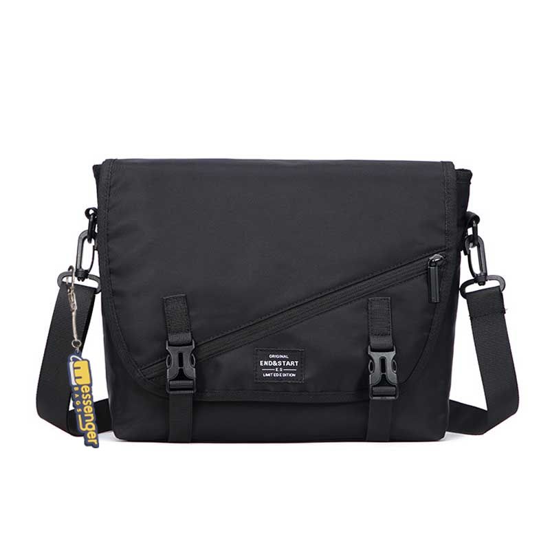 Black Men's Messenger Bag