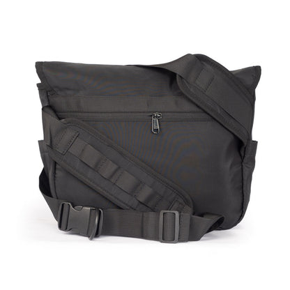 Black Nylon Messenger Bag