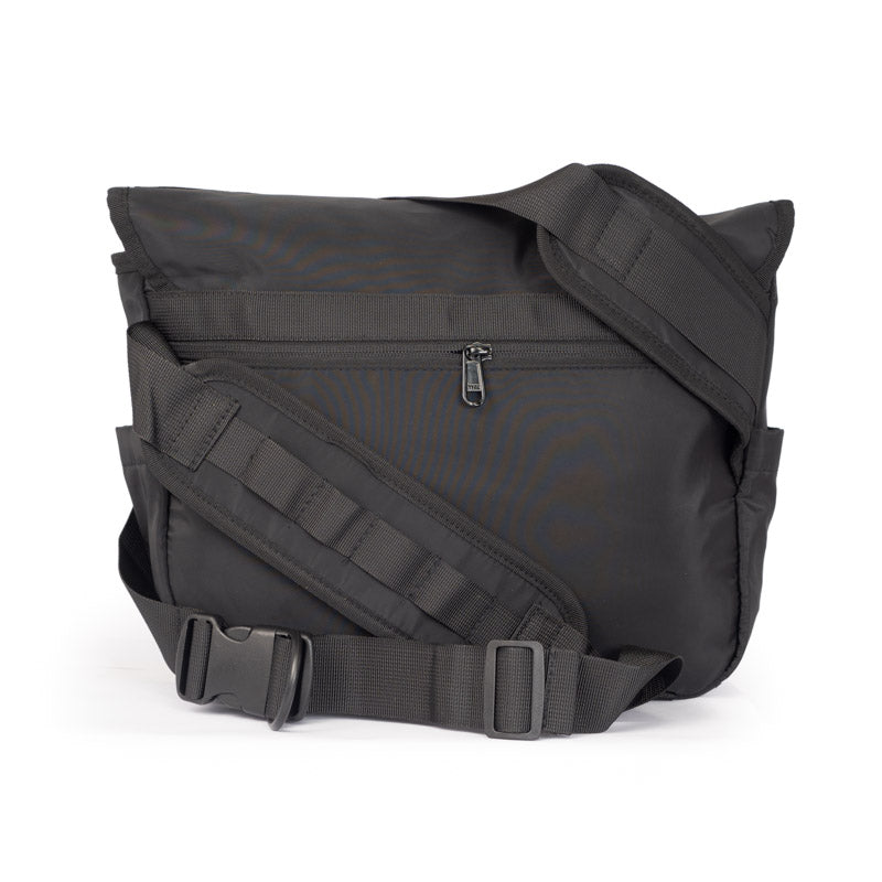 Black Nylon Messenger Bag