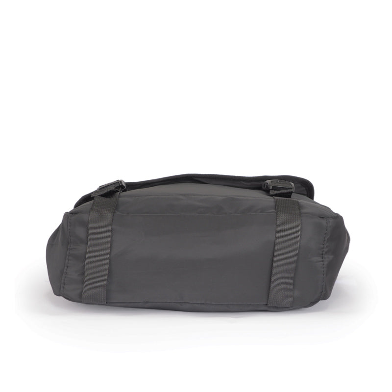 Black Nylon Messenger Bag