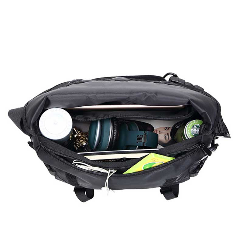 Black Tactical Messenger Bag