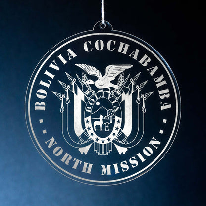 LDS Bolivia Cochabamba North Mission Christmas Ornament