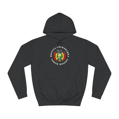 Bolivia Cochabamba North Mission Flag Logo (White Border) College Hoodie - Latter-Day Saint LDS Missionary Gift - Book of Mormon