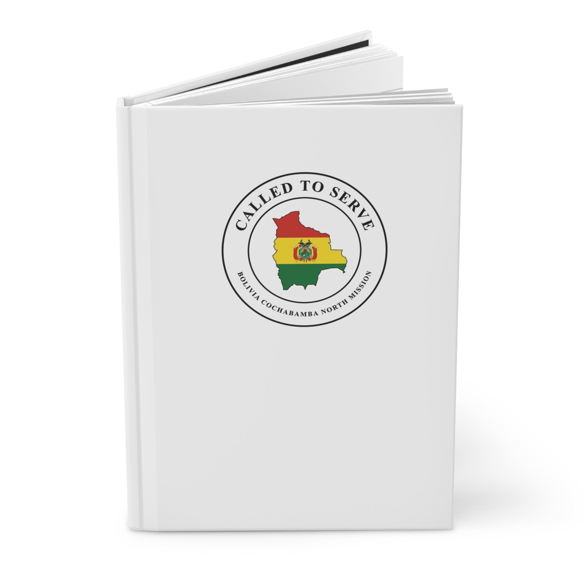 Bolivia Cochabamba North Mission Flag Map Called to Serve White Hardcover Journal Matte - Latter-Day Saint LDS Missionary Gift - Book of Mormon