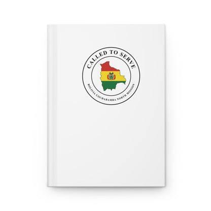 Bolivia Cochabamba North Mission Flag Map Called to Serve White Hardcover Journal Matte - Latter-Day Saint LDS Missionary Gift - Book of Mormon