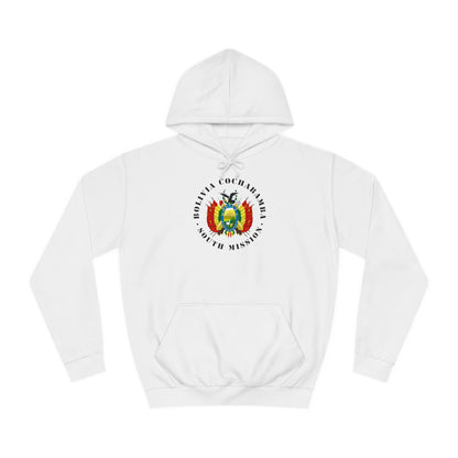 Bolivia Cochabamba South Mission Flag Logo (Black Border) College Hoodie - Latter-Day Saint LDS Missionary Gift - Book of Mormon
