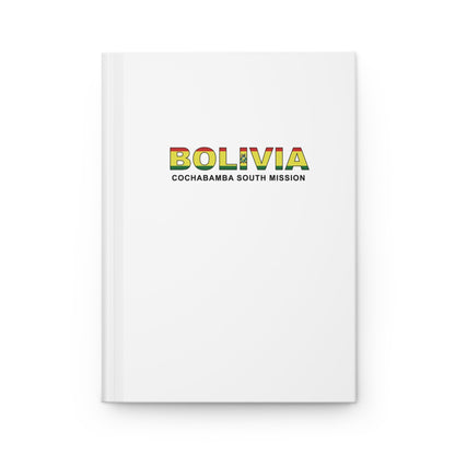 Bolivia Cochabamba South Mission Flag Title White Hardcover Journal Matte - Latter-Day Saint LDS Missionary Gift - Book of Mormon